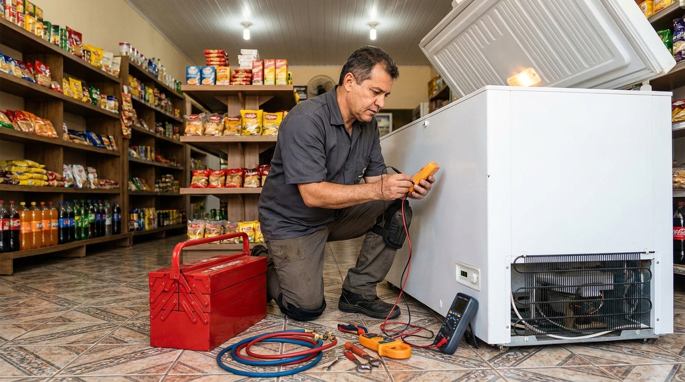Ajuste de Temperatura do Freezer em Ponta Grossa‑PR
